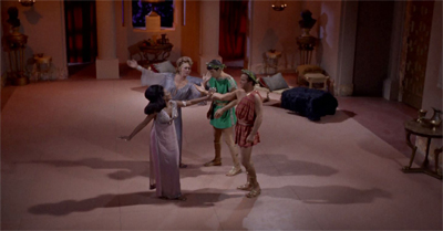 Walking around in circles.