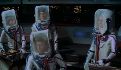 "On second thoughts, I really should have brought a red shirt on this mission."