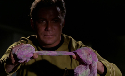 Kirk reenacts what NBC did to Star Trek.