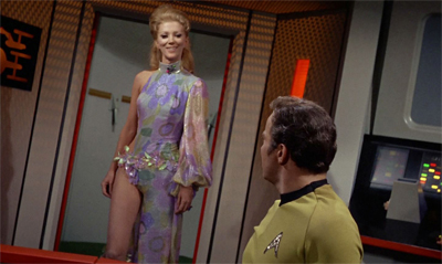 "You might be Queen of Scalos, but you'll never be Captain of the Enterprise. I know, there are rules."