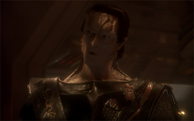 Sneaking into the heart of the Empire? That Dukat's got some Gul.