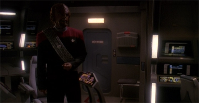 Of course Worf is the kind of douchebag who blares opera in his house at all hours of the morning.