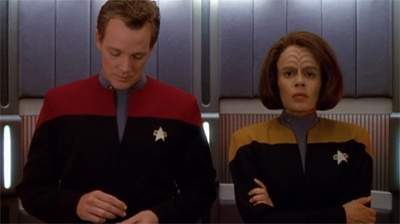"Look, at least this will make a better 'how we got together' story than Odo and Kira."