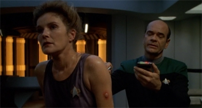 Sicking the virus on her.