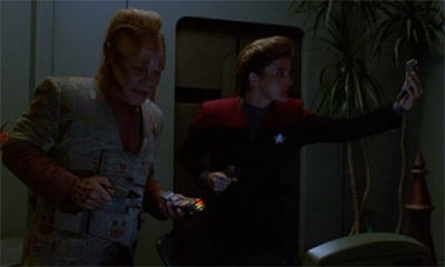 "Somebody watching 'A Briefing with Neelix' on loop? Now I know there's something wrong."