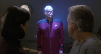 "Um, Captain, you might want to adjust the lighting and saturation on your holo emitter."