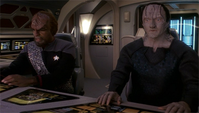 "Okay. If the Jem'Hadar ask, we're on a family vacation and we took a wrong turn at Karemma space."