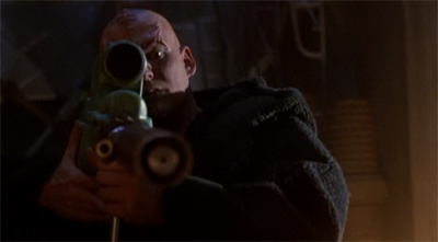 Staring down the barrel.