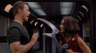 "The pointy end goes in the other guy..."