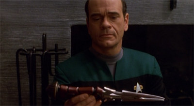 A dagger through his heart.