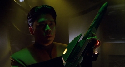 Rifling through through the Borg's stuff.