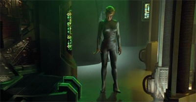 Getting a jump(suit) start on T'Pol.