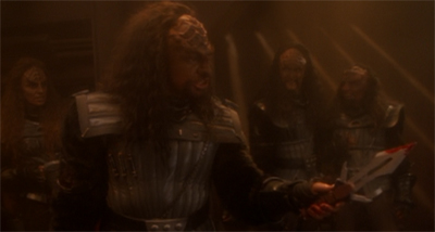 Klingon Combat 101: The Pointy End Goes in the Other Guy.