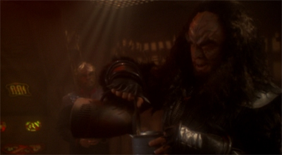 "Sorry, Worf. You will never be as good a father as Gul Dukat. You need to set yourself a more realistic target. Like the alien species from Child's Play."